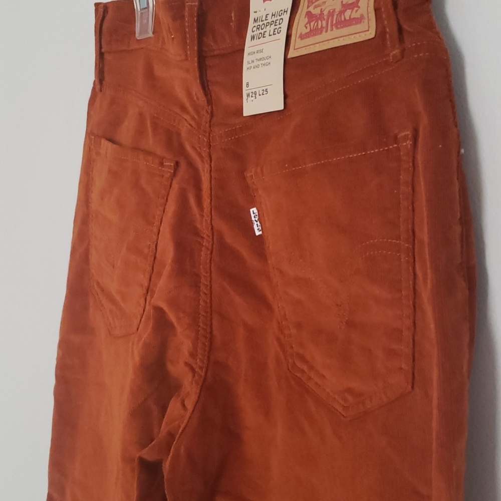 Levi’s Burnt Orange Mile High Wide Leg Jeans - Picture 5 of 5